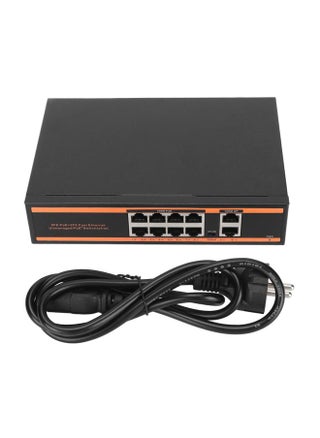 ZX-FE802 Network Surveillance Camera Power Supply 8+2 100M PoE Switch 10-Port PoE Switch Ethernet Switch | Unmanaged Ethernet Splitter | 802.3af Compatible | Plug and Play | Solid Metal | Fanless and Quiet | Traffic Optimized EU 100-240V - pzsku/Z6F100C2669642E798F6FZ/45/1746232642/339530f2-c72b-42c9-9760-79f22c70f830