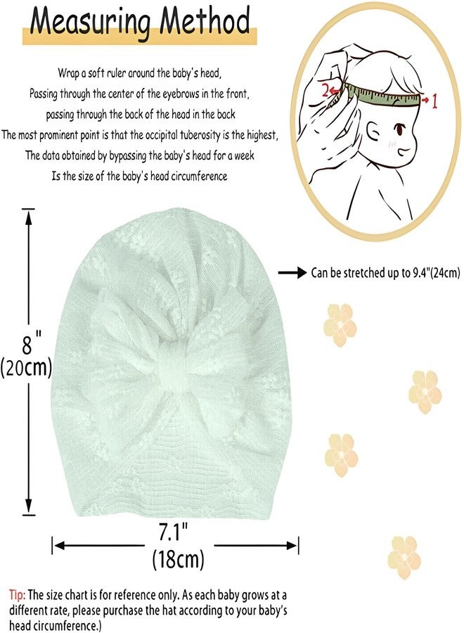 RedChimes Premium Flower Soft Head Wrap Stretchable Headband Super Elastic Band Hair Accessories for Baby Toddlers (Green) - Image 3