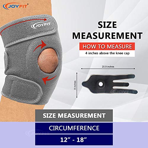 JoyFit Knee Cap for Men & Women | Pain Relief & Arthritis Support | Adjustable Neoprene Knee Brace with Anti-Slip Design for Gym, Sports, Running & Injury Recovery (1 Pc) - Image 3