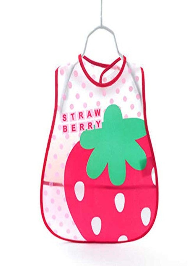 TREXEE (Pack of 3) EVA-Waterproof Cute Printed Baby Apron Cum Bib for Feeding Infants and Toddlers (Pink) - Image 1