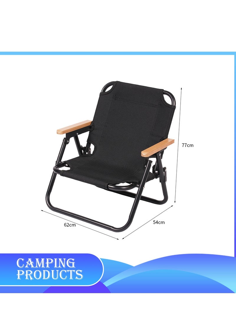 Manful Portable Folding Camping Chair, Lightweight Folding Chair for Outdoor Enthusiasts, Folding Chair for Every Adventure, Folding Camping Chair for Travel and Leisure  - Image 2