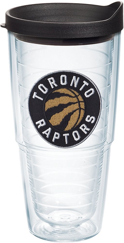 تيرفيس كوب Tervis مصنوع في الولايات المتحدة الأمريكية بجدار مزدوج NBA Toronto Raptors معزول يحافظ على المشروبات باردة وساخنة بشعار أساسي 24oz - Image 1