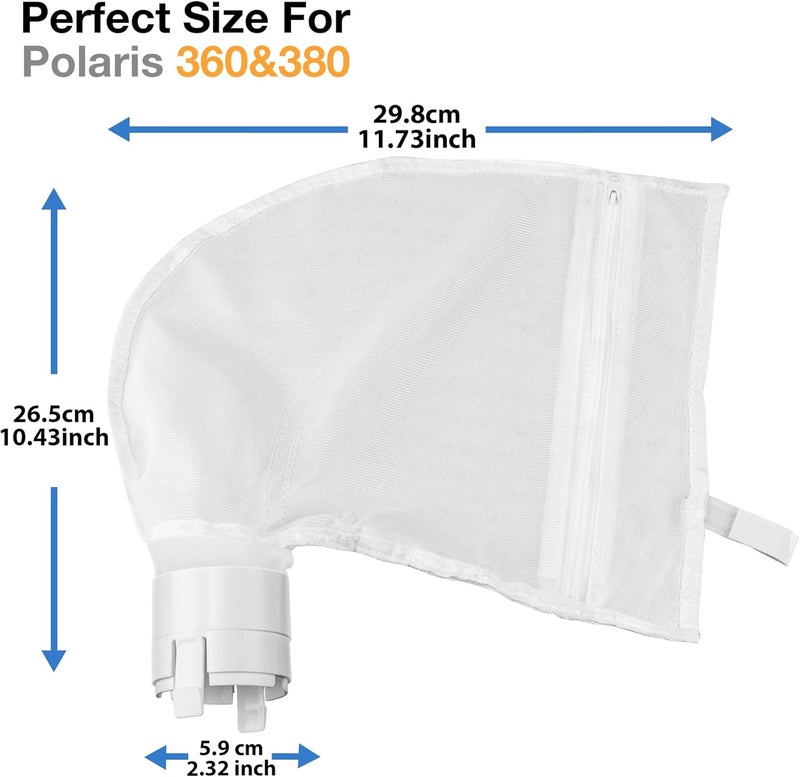 PGFUN 2 Pack 360 380 for Polaris Bags All Purpose Filter Bag for Polaris Replacement Parts for Pool Cleaner - Image 3