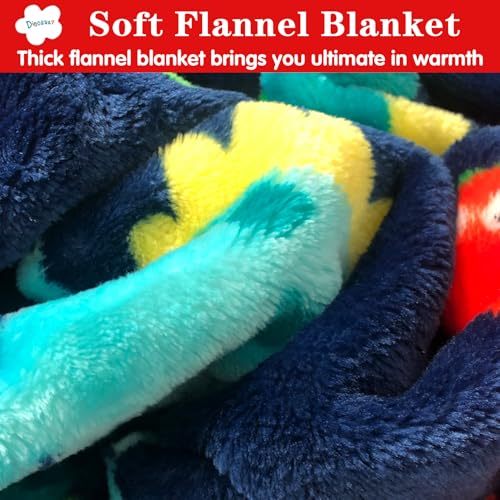 Lukeight Dinosaur Toddler Blanket Gifts for Boys and Girls, Plush Dino Throw Blanket for Kids and Adults, Thick and Warm Kids Blanket Birthday Gifts for Teens (Dinosaur, 50x60 Inches) - Image 3