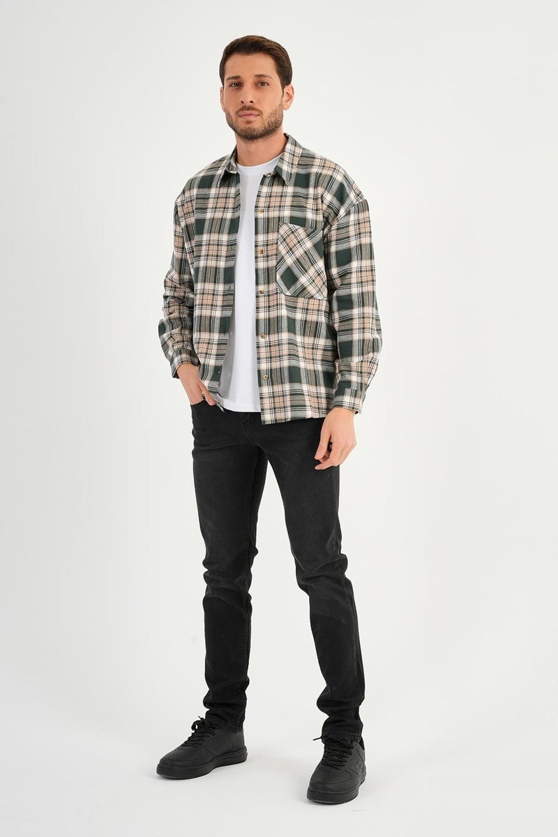 Alexandergardi Pocket Plaid Lumberjack Shirt (E23-ZECHKA)