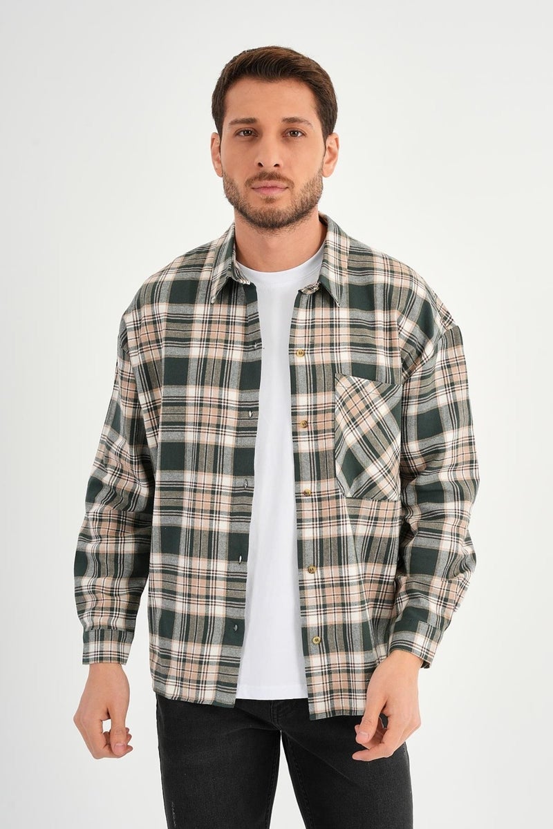 Alexandergardi Pocket Plaid Lumberjack Shirt (E23-ZECHKA)