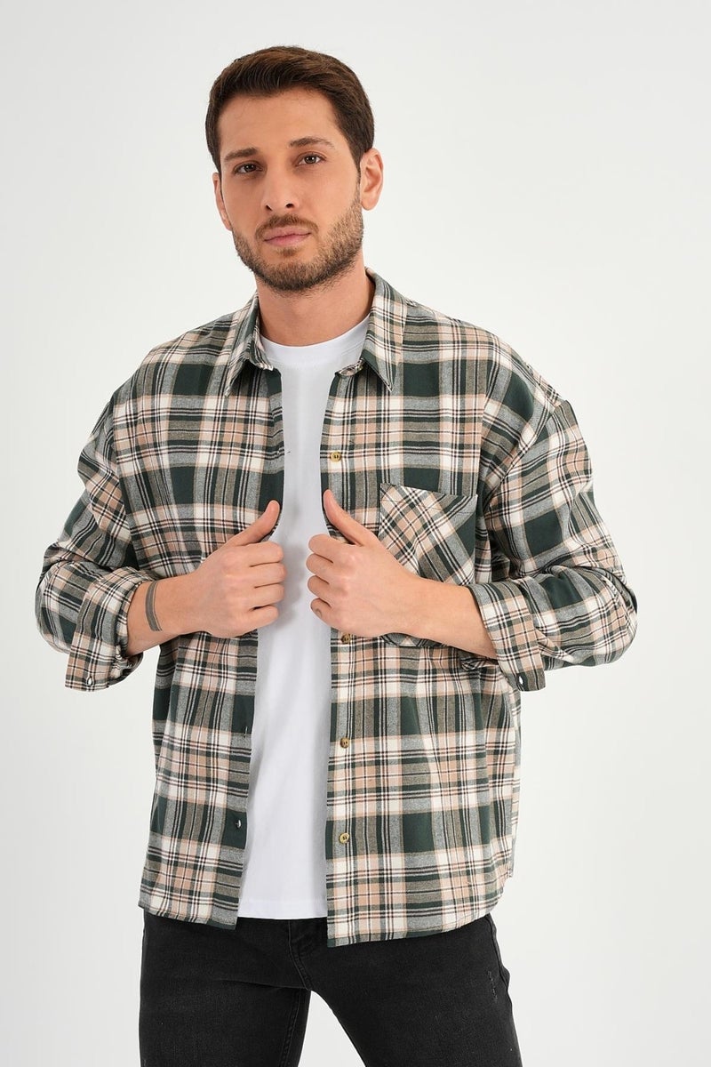 Alexandergardi Pocket Plaid Lumberjack Shirt (E23-ZECHKA)