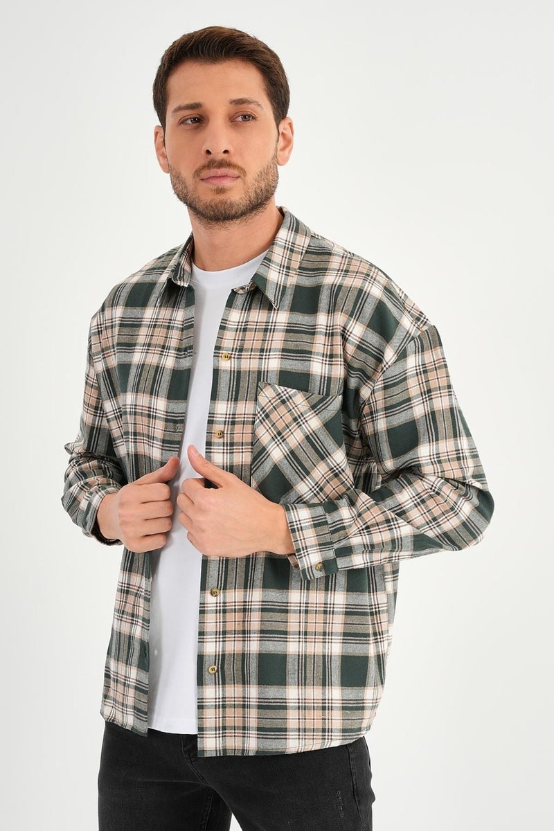 Alexandergardi Pocket Plaid Lumberjack Shirt (E23-ZECHKA)