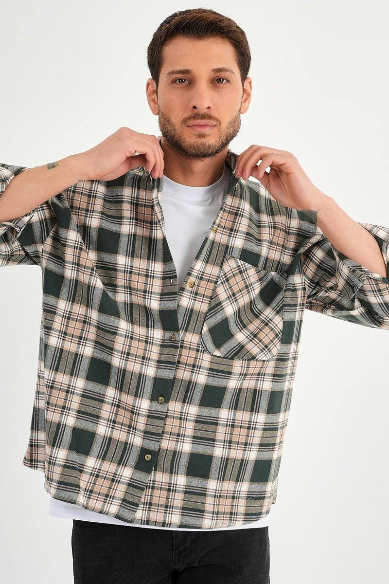 Alexandergardi Pocket Plaid Lumberjack Shirt (E23-ZECHKA)