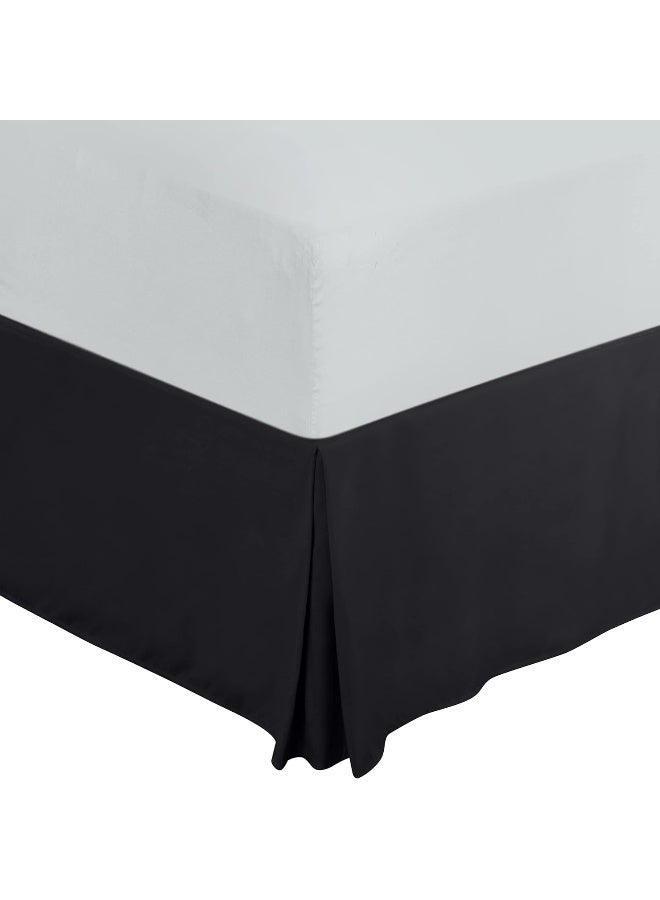 Utopia Bedding Twin Bed Skirt - Soft Quadruple Pleated Ruffle - Easy Fit With 15 Inch Tailored Drop - Hotel Quality, Shrinkage And Fade Resistant (Twin, Black) - Image 2