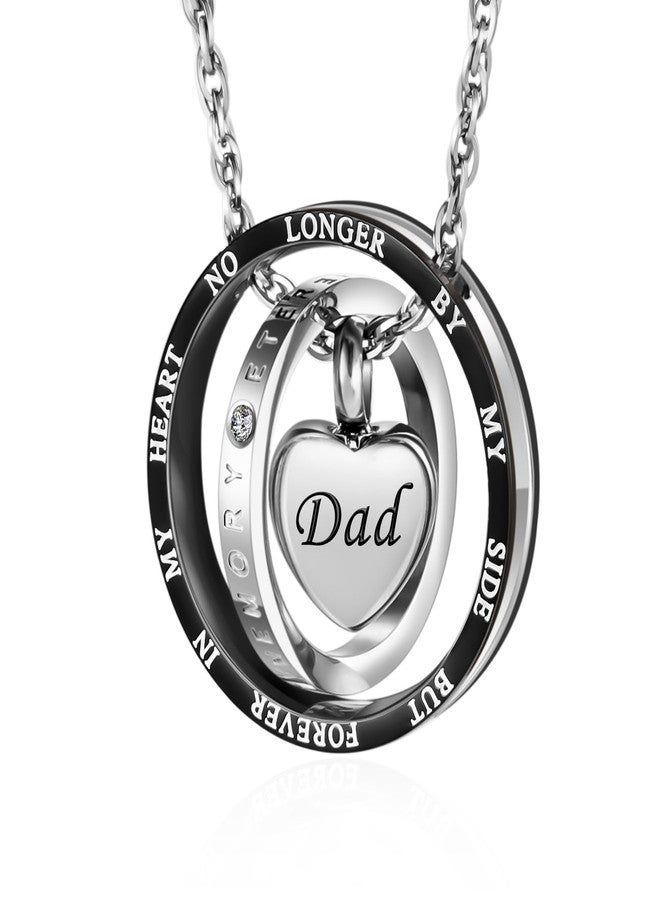 Dletay Urn Necklace for Ashes Stainless Steel Cremation Jewelry Memorial Ash Necklace for Men Women Urn Pendant Ashes Holder, Stainless Steel, No Gemstone - Image 1