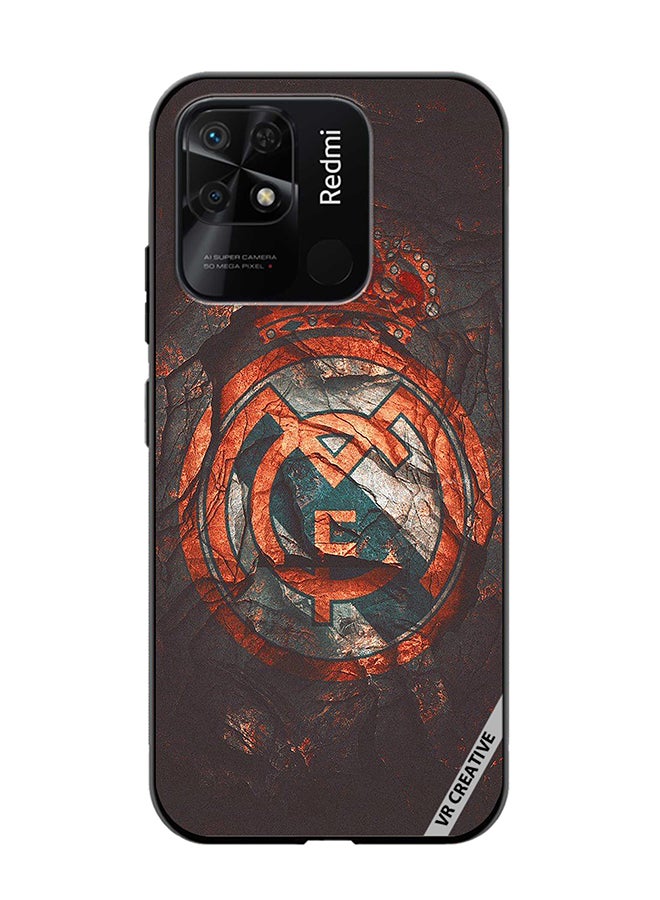VR CREATIVE Protective Case Cover For Xiaomi Redmi 10C Real Madrid Cake Design Multicolour - Image 1