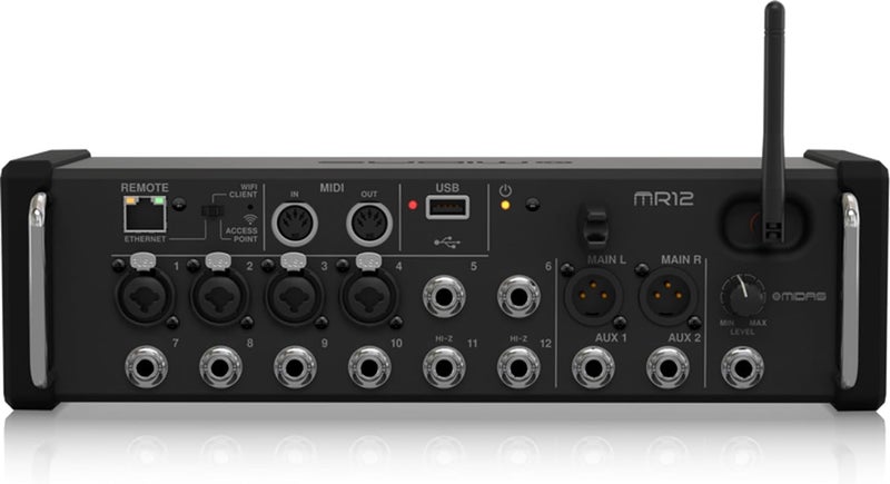 Midas خلاط ميداس MR12 الرقمي مع 12 مدخل وواي فاي مدمج - Image 2