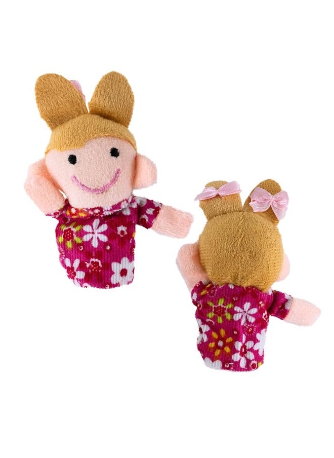 Super Z Outlet Super Z Outlet Mini Grandparents, Mom & Dad, Brother & Sister Family Style Finger Puppets for Children, Shows, Playtime, Schools - 6 Piece (Family 1)  - Image 1