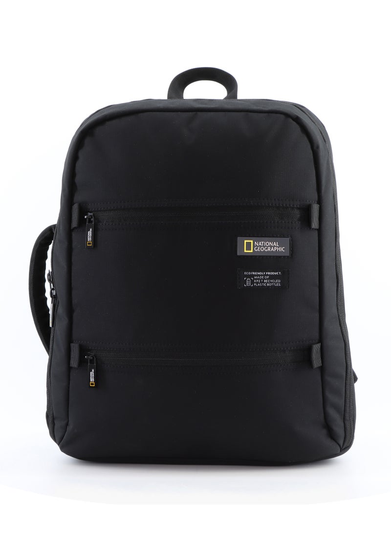 NATIONAL GEOGRAPHIC National Geographic Mutation 2 Compartment Backpack Black, Padded Laptop Tablet Bag For School College Office University, Durable Light Weight Water Resistant Backpack For Men And Women  - Image 1