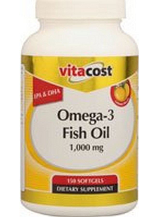 Vitacost Omega-3 Fish Oil Lemon - 1000 mg - 150 Softgels