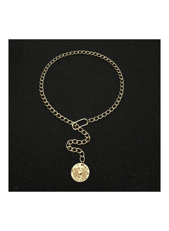 NIBEMINENT Sweater Chain Creative Crab Pattern Long Style Fashion Necklace - Image 1