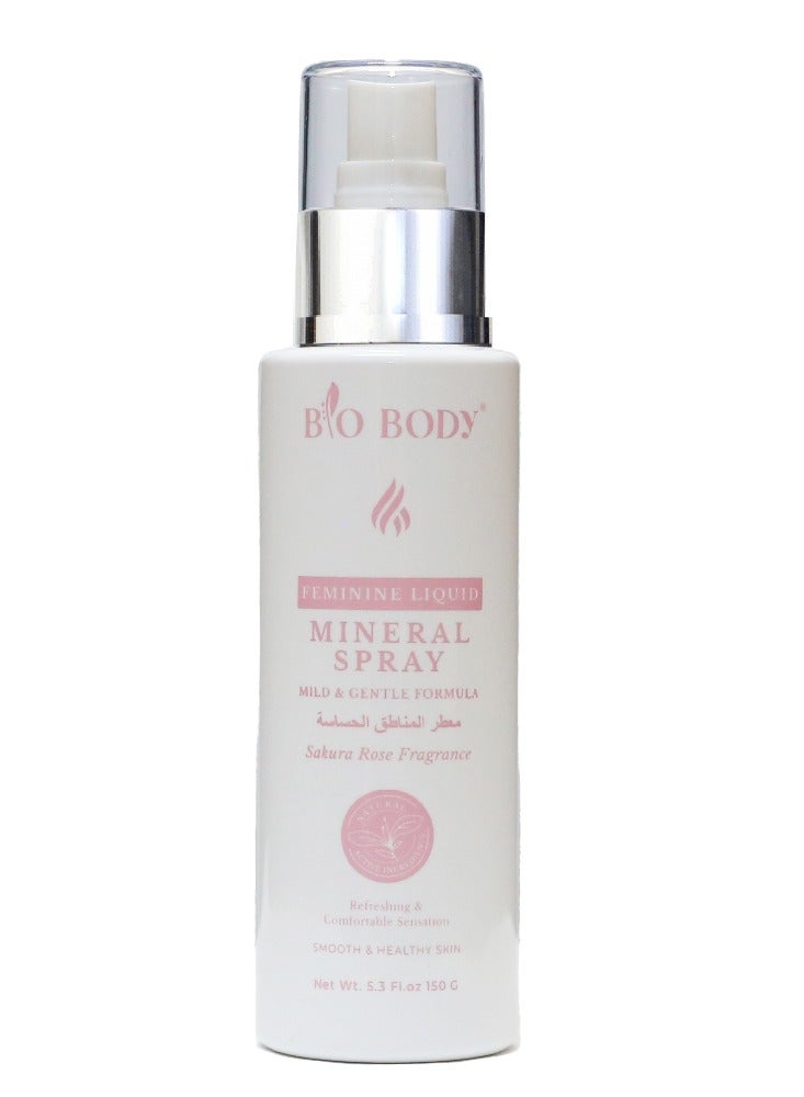 bio-body Feminine Liquid Mineral Spray Sakura Rose 150ml - Image 3