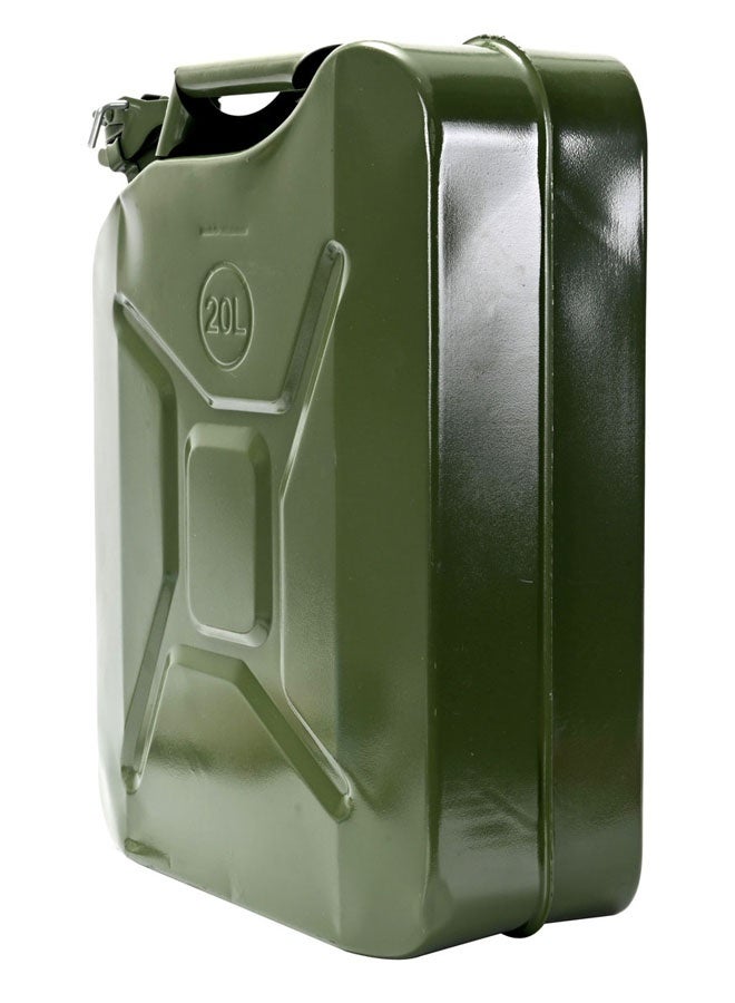 لوازم جالون أخضر حديد 20 لتر - عبوة وقود معدنية متينة مزودة بحلقة مطاطية مانعة للتسرب، مثالية لتعبئة البنزين أو الديزل أو الماء، ومناسبة للاستخدام في السيارات والورش وحالات الطوارئ - Image 5