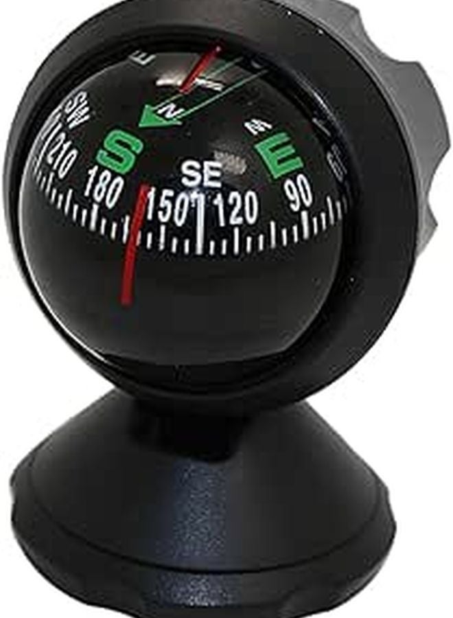 Adjustable Mini Car Compass Ball with Adhesive for Dashboard Navigation and Vehicle Interior Decoration - Image 1