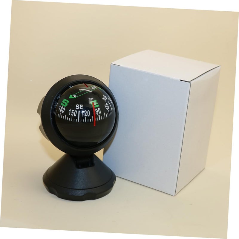 Adjustable Mini Car Compass Ball with Adhesive for Dashboard Navigation and Vehicle Interior Decoration - Image 4