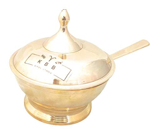 KBB Bronze/KANSA Serving Bowl|Serving Donga| with Serving Spoon - Image 5