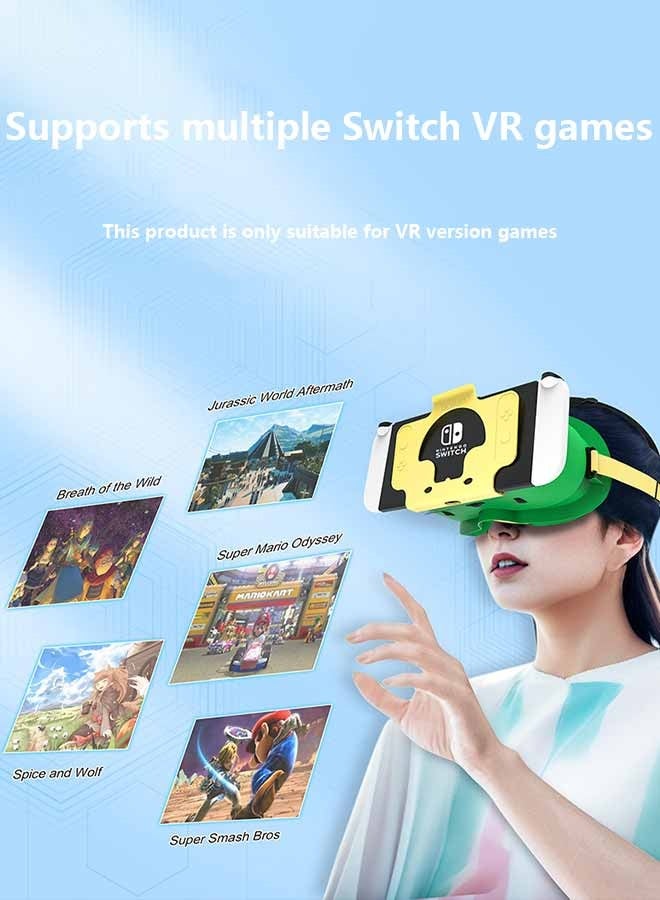 Occuwzz Upgraded VR Headset for Switch OLED Model - Adjustable HD Lenses & Comfortable Head Strap, Labo VR Kit 3D Goggles Compatible with Switch Accessories.  - Image 5