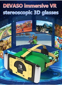 ديفاسو سماعة رأس VR مطورة لنموذج Switch OLED - عدسات HD قابلة للتعديل وحزام رأس مريح، مجموعة Labo VR نظارات ثلاثية الأبعاد متوافقة مع ملحقات Switch.  - Image 1