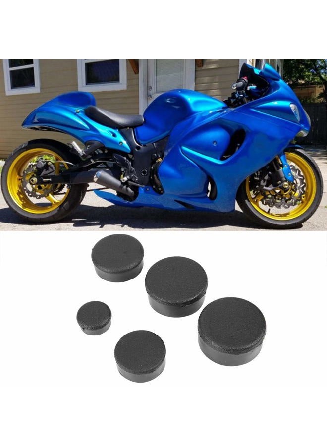 Suuonee 5PCS Universal Motorcycle Frame Hole Cover Decorative Plug Kit Decor for Suzuki Hayabusa 1300 GSX1300R 99-15 - Image 3