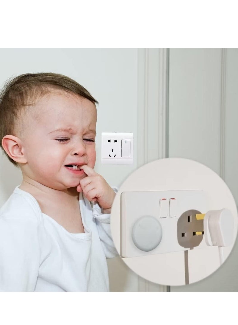 20 Pcs Baby Proofing Plug Covers, Baby Child Safety Plug Socket Sovers UK, Socket Protectors for Sockets UK Plug Covers to Prevent Electric Shock - Image 4
