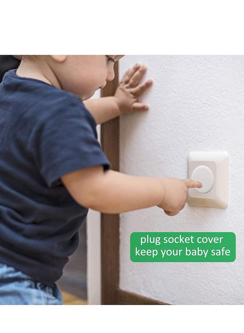 20 Pcs Baby Proofing Plug Covers, Baby Child Safety Plug Socket Sovers UK, Socket Protectors for Sockets UK Plug Covers to Prevent Electric Shock - Image 5