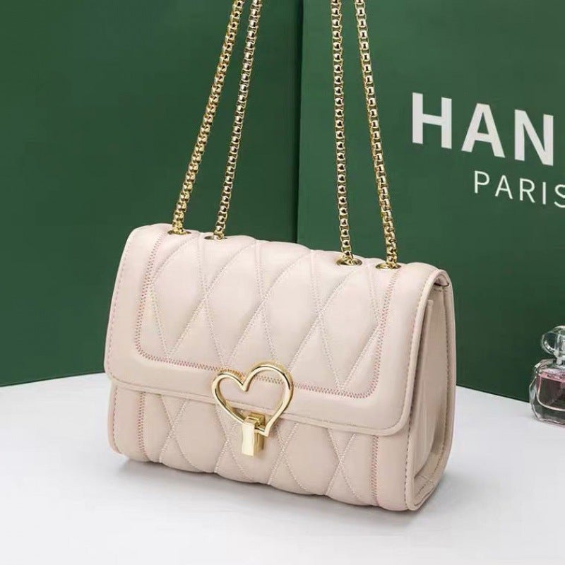 Bag All-Match Shoulder Bag Chanel Style Diamond Embroidery Chain Bag Women'S Internet Celebrant Student Crossbody Bag - Image 2