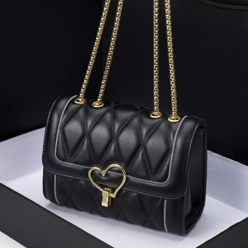 Bag All-Match Shoulder Bag Chanel Style Diamond Embroidery Chain Bag Women'S Internet Celebrant Student Crossbody Bag - Image 4