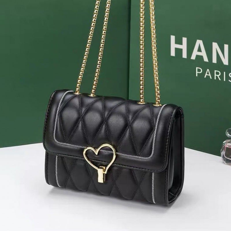 Bag All-Match Shoulder Bag Chanel Style Diamond Embroidery Chain Bag Women'S Internet Celebrant Student Crossbody Bag - Image 3