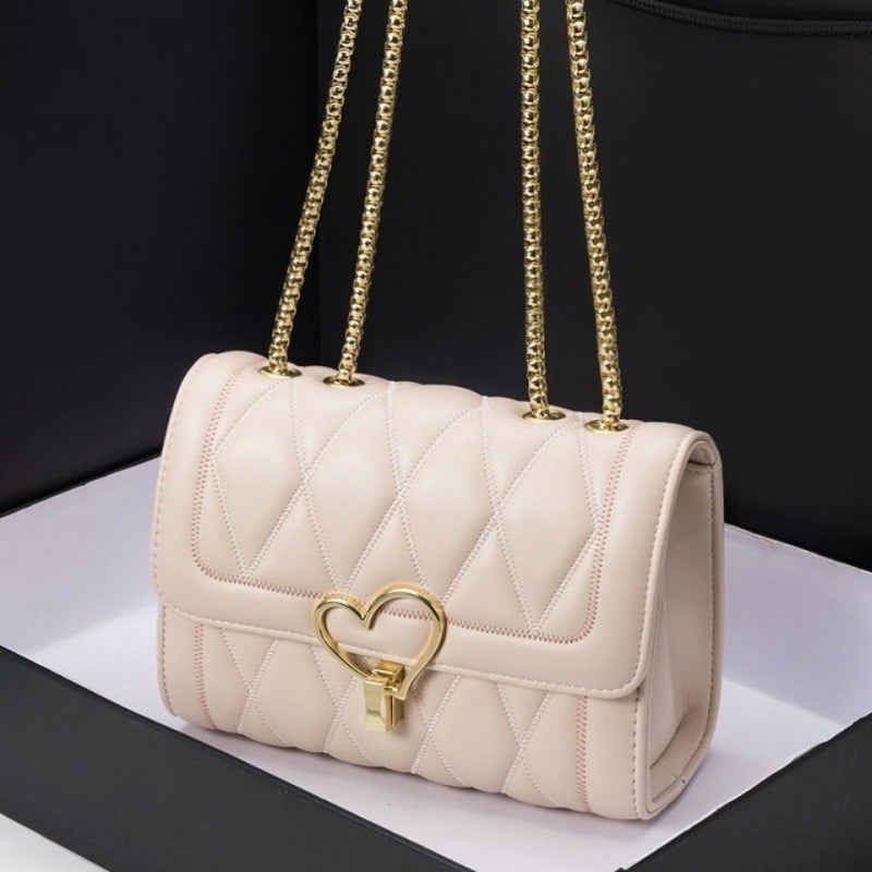 Bag All-Match Shoulder Bag Chanel Style Diamond Embroidery Chain Bag Women'S Internet Celebrant Student Crossbody Bag - Image 5