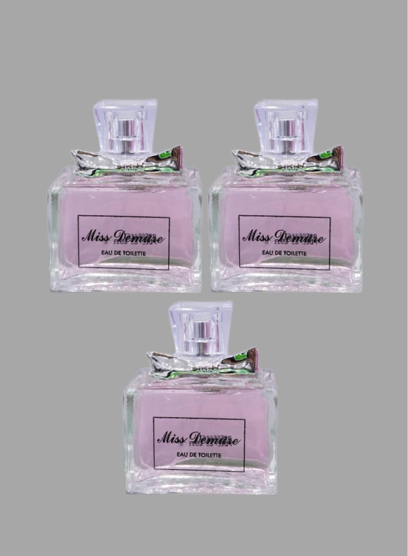 تي أر آي 3 قطع عطر مس ديمور 100 مل EDT - Image 1