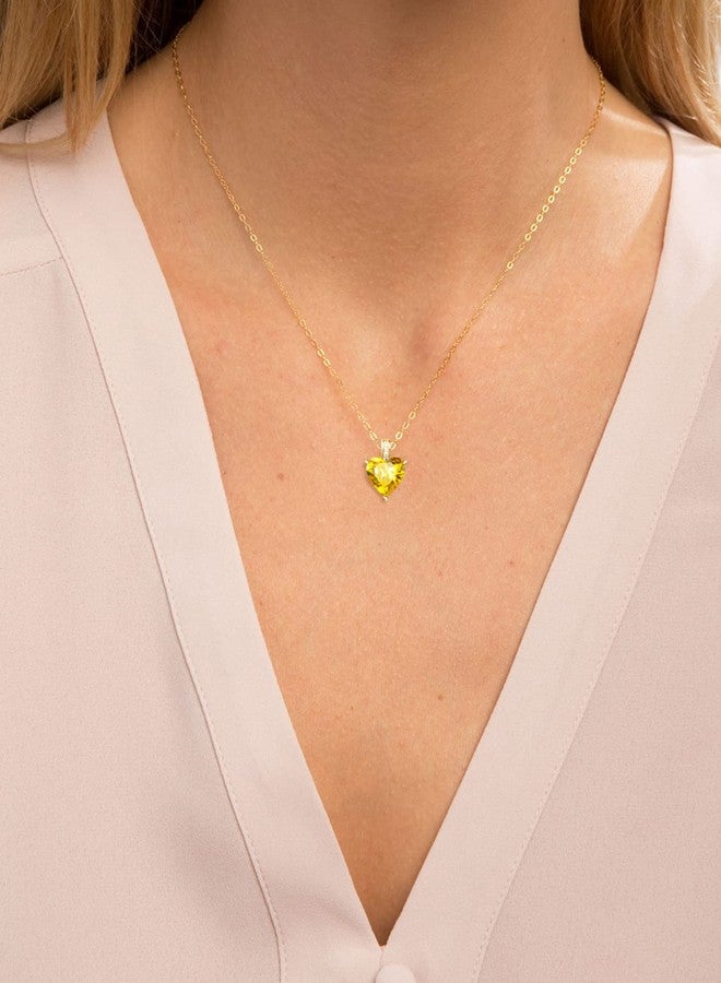 MIDDLUX Genuine Birthstone Necklace for Girls Women, Heart Love Necklace for Tween & Teen, Birthstone Jewelry Gifts, 16 + 2" design, Suitable for girl/women wearing, Stone, No Gemstone - Image 5