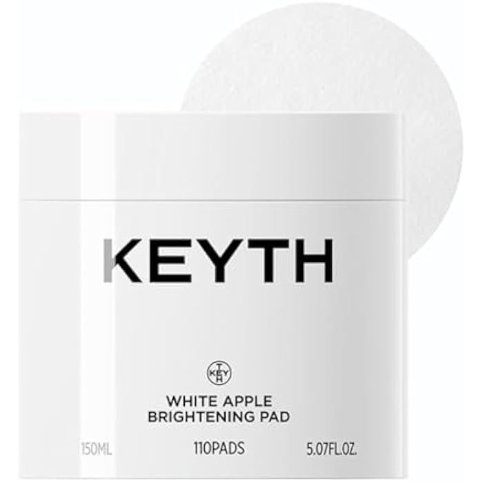 KEYTH White Apple BRIGHTENING PAD (150ML, 5.07 FL.OZ.) / Brightening, Glwoing Skin Filter, Apple Fruit Water, Dark Circle Eraser, White Hyaluronic Acid - Image 1
