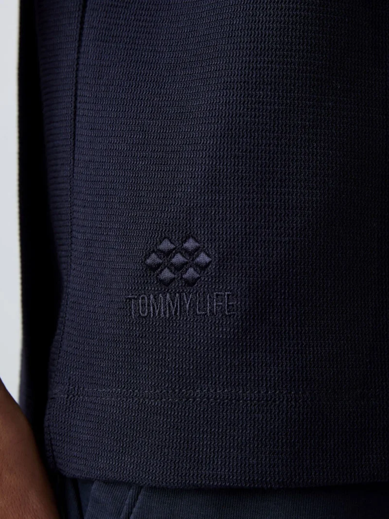 TOMMYLIFE TOMMY Oversized Hooded Short-sleeve T-shirt
