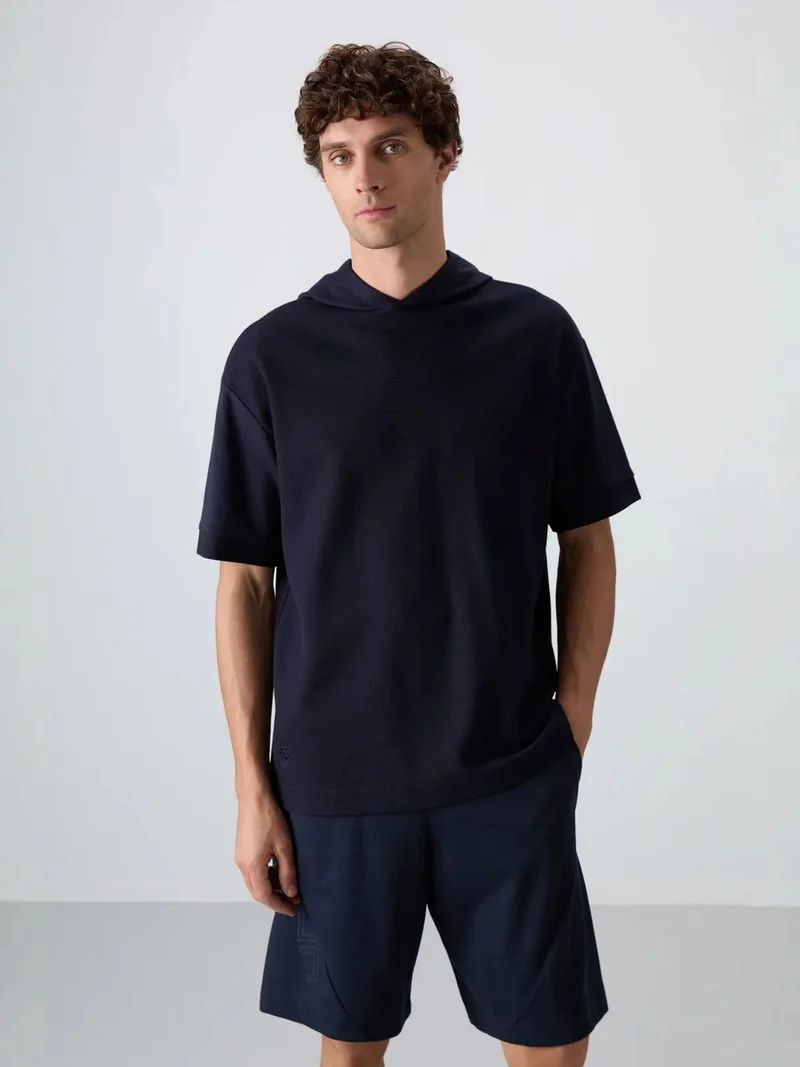 TOMMYLIFE TOMMY Oversized Hooded Short-sleeve T-shirt