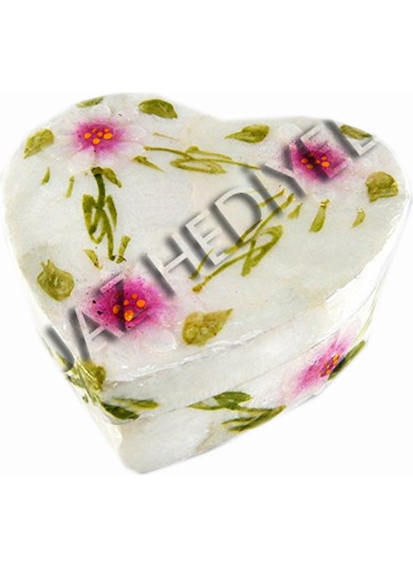 evinizdeki okyanus esintisi turkuaz hediyelik Ocean breeze turquoise gift box for your home Large Mother of Pearl Heart-Violet Box  - Image 1