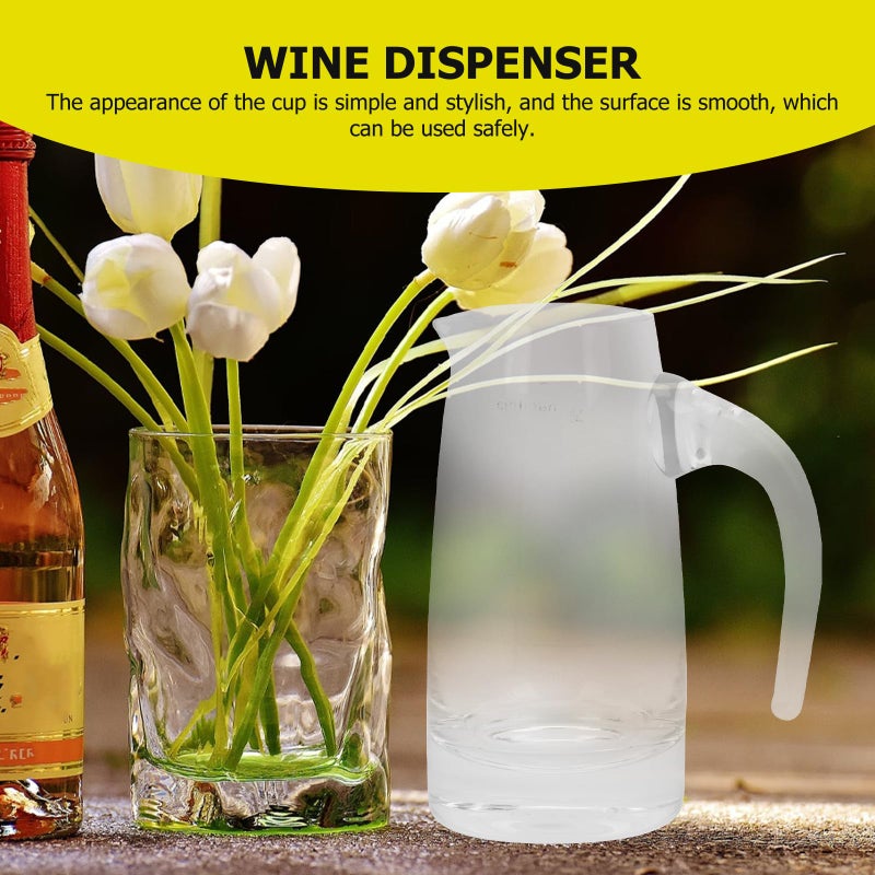 Crystal Glass Red Wine Decanter 100ml Handled Carafe For Dining Entertaining - Image 5