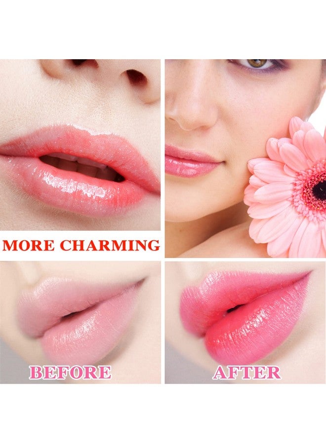 Fusang 2 Pack Crystal Flower Jelly Lipstickph Magic Temperature Color Change Lipstick Lip Glosslip Sticklong Lasting Nutritious Moisturizing Color Change Changing Tinted Lip Balm Lipstick Set (3+4) - Image 5