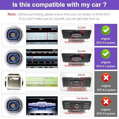 NINETOM 2026 Upgraded 12.3" Ultra-Narrow Touchscreen Wireless CarPlay Android Auto Receiver Compatible with Mercedes-Benz GLA/CLA/A/G -Class C117/X117/X156 (2013–2015), for NTG 4.5/4.7 System - Image 2
