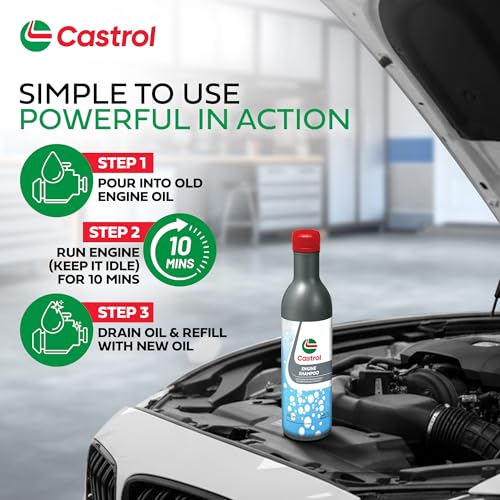 Castrol Engine Shampoo Pre Oil Change Treatment (Flushing Oil) for Petrol Cars, 300 ml - Image 4