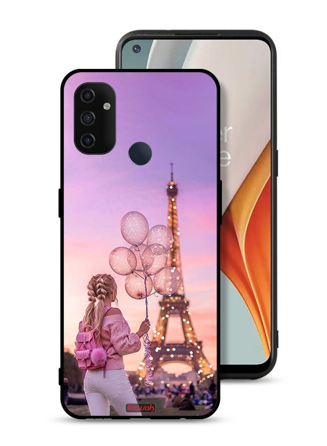 Tolwak OnePlus Nord N100 Protective Case Cover Girl Holding Balloons - Image 1