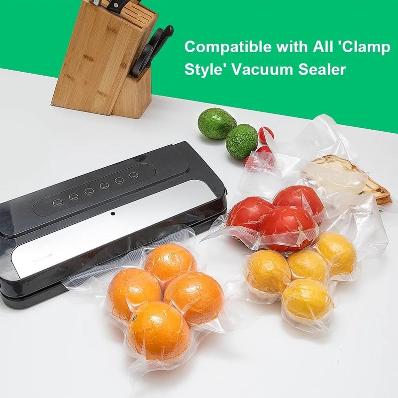 FRESHWORLD Food Grade BPAFree Microwaveable Ready Vacuum Bags with 90 Micron Thickness travel friendly Airtight space saver storage bags 20 cms x 25 cms - Image 4