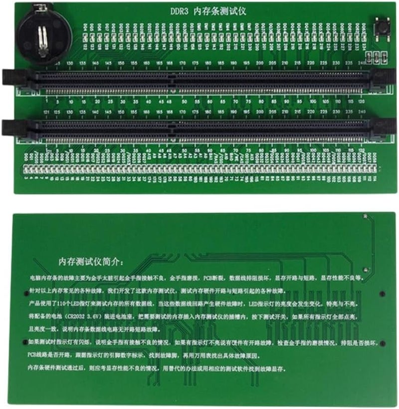 Laptop Memory Slot Tester Card With LED Indicators Diagnostic Tool For DDR5 DDR4 DDR3 PC - Image 1