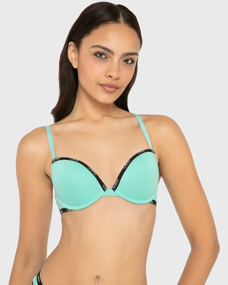 لا سينزا La Senza Push Up Wired Cotton Bra