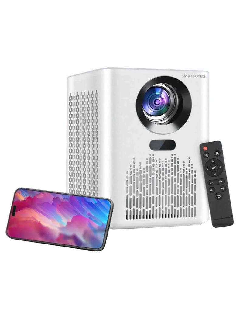 Smartbarry HT01 4K HD Portable Projector with WiFi & Bluetooth – 5G Wireless Connection, High Brightness, Home Theater Projector for Movies, Gaming & Presentations, Compatible with Phones & Laptops - Image 1